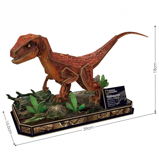 3D Puzzle Velociraptor by National Geographic