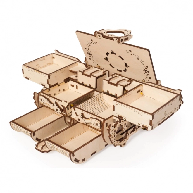 3D Wooden Mechanical Puzzle Antique Jewelry Box