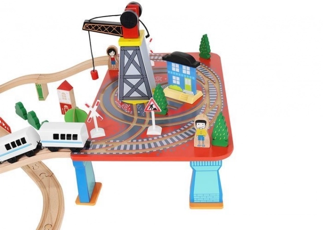 Wooden Battery Operated Train Set