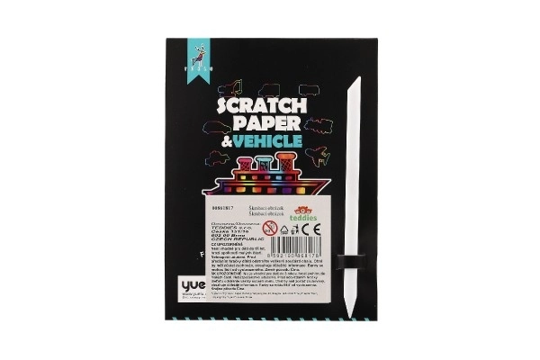 Scratch Art Rainbow Transportation Set