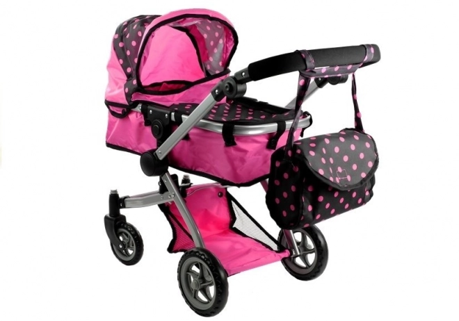 Dual Function Doll Stroller Alice in Polka Dots