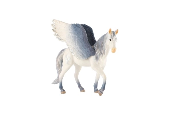 White and Gray Winged Horse Toy