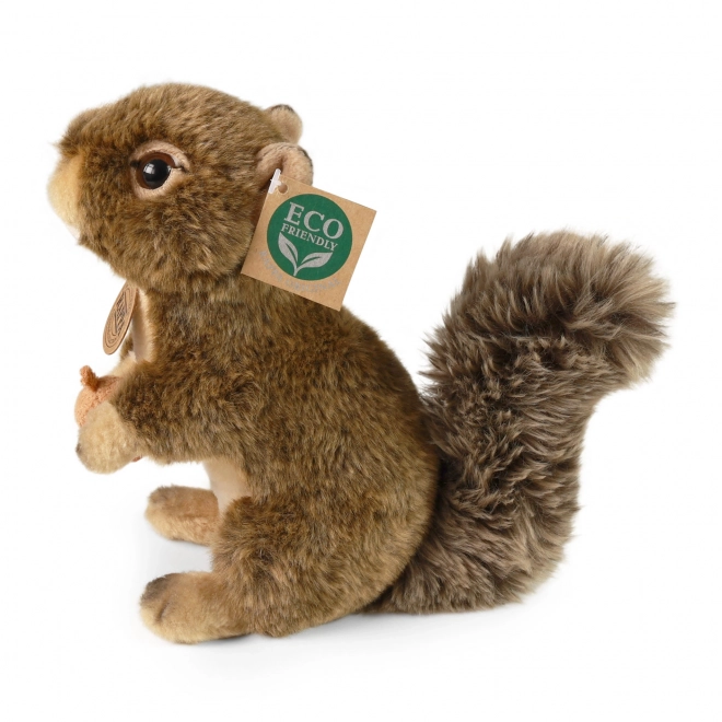 eco-friendly plush squirrel with nut