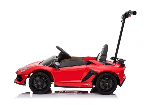 Electric Ride-On Lamborghini Aventador Red with Platform