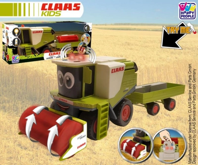 Claas Mini Harvester with Trailer for Kids