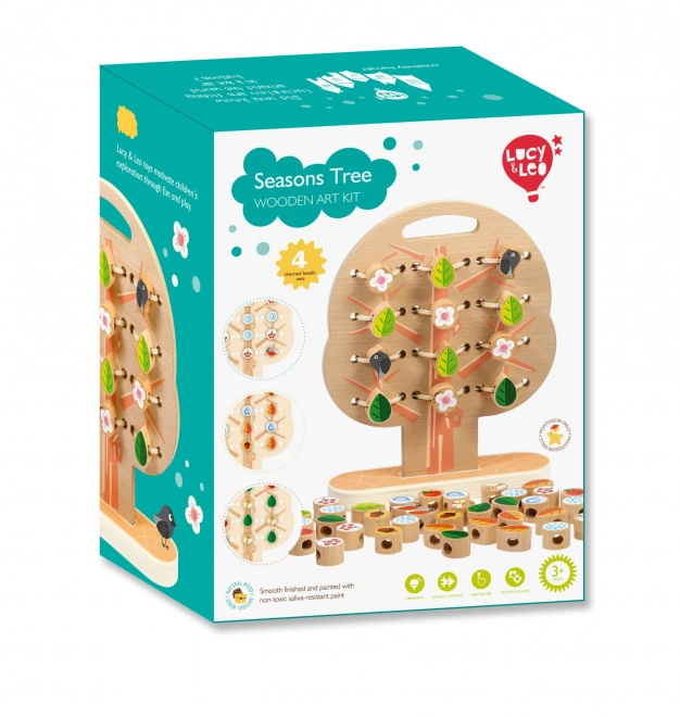 Lucy & Leo Wooden Lacing and Threading Set - Tree