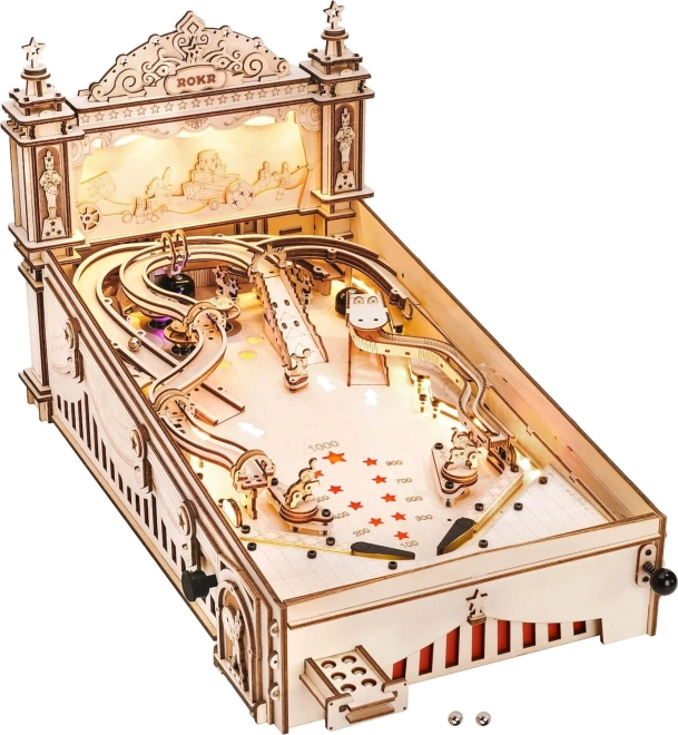 Robotic 3D Wooden Puzzle Pinball Machine