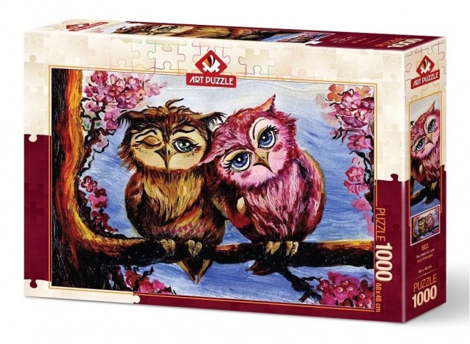 Art Puzzle Romantic Owls 1000 Pieces