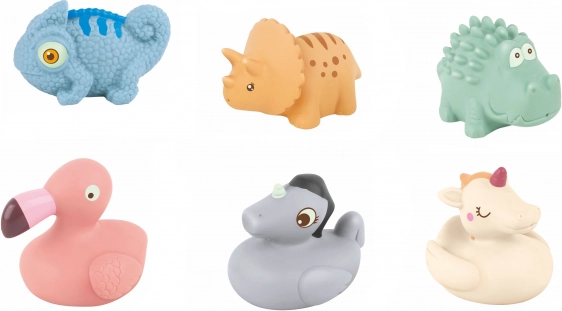 Rubber Animals for the Bath - set of 3 pieces