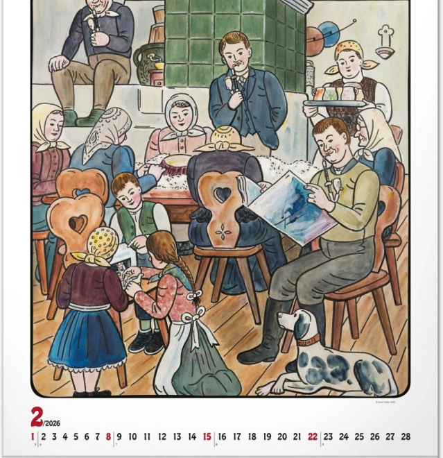 wall calendar Josef Lada 2026
