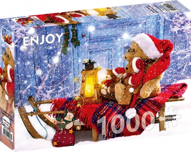 Enjoy Puzzle Bears in Santa Hats 1000 Pieces