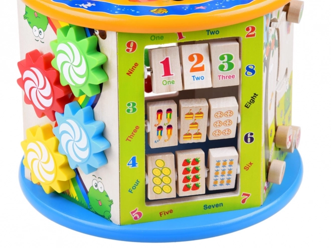 Educational Wooden Activity Cube 8-in-1