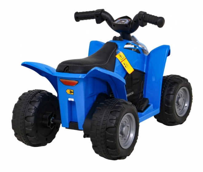 Blue Battery Operated Kids Quad with Led Lights and Horn