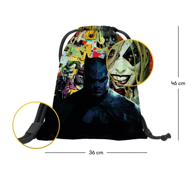 Baagl Skate Batman Comics Drawstring Bag