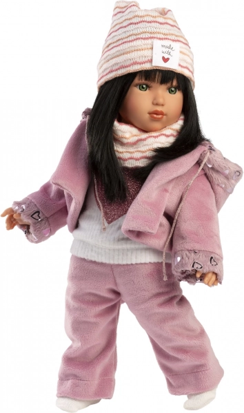 Realistic Doll Llorens Greta with Soft Fabric Body 40 cm