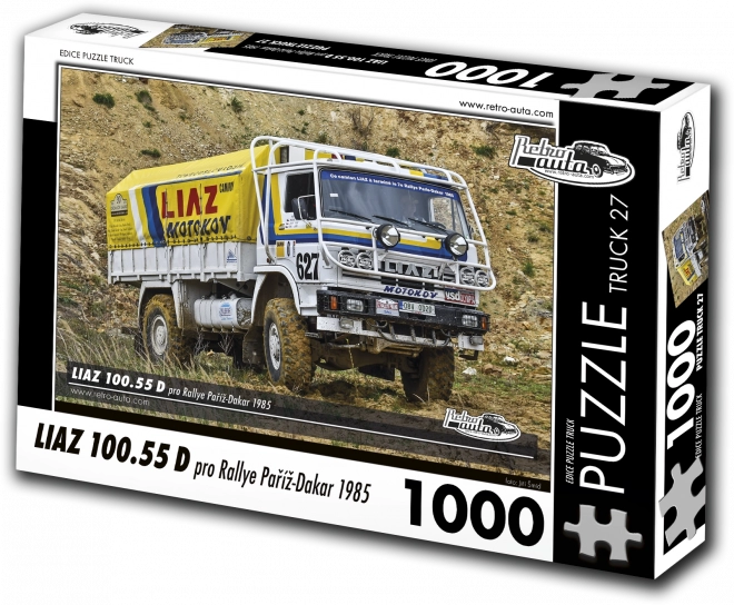 Retro Cars Puzzle Truck Liaz 100.55 D Rally Paris-Dakar 1000 Pieces