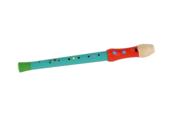 Painted Wooden Flute 33cm