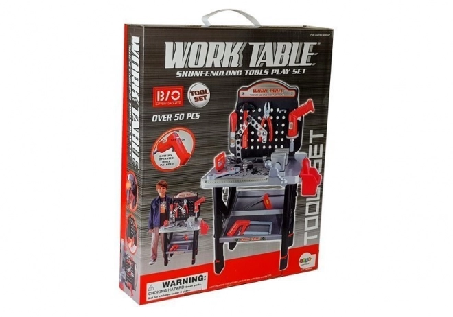Kids Workshop Tool Set with Battery Drill