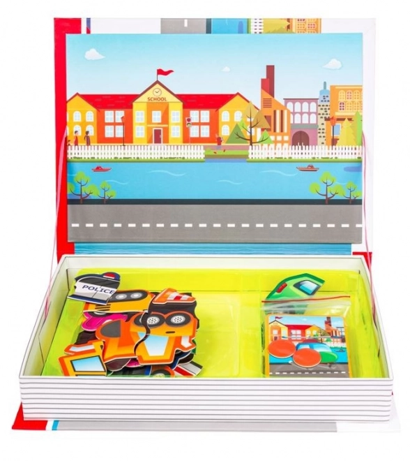 Magnetic Puzzle Vehicles Set