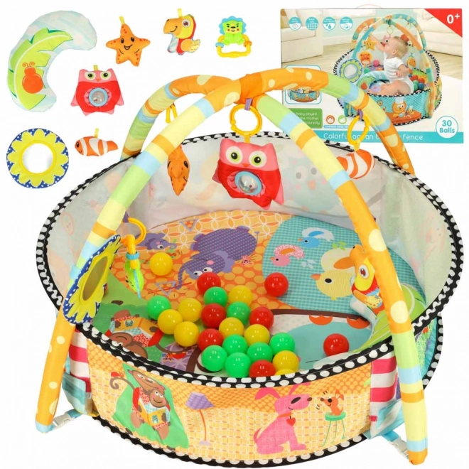 Educational Baby Play Mat with Playpen and Toys