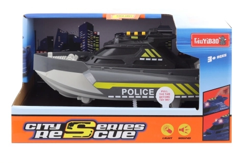 Police Boat Toy with Lights and Sound