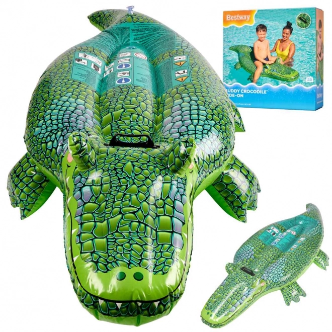 Inflatable Crocodile Swimming Mattress Bestway