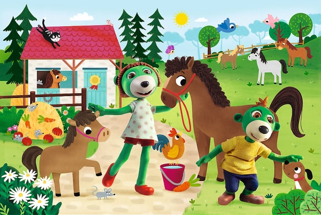 XXL Jigsaw Puzzle Treslici on the Horse Farm