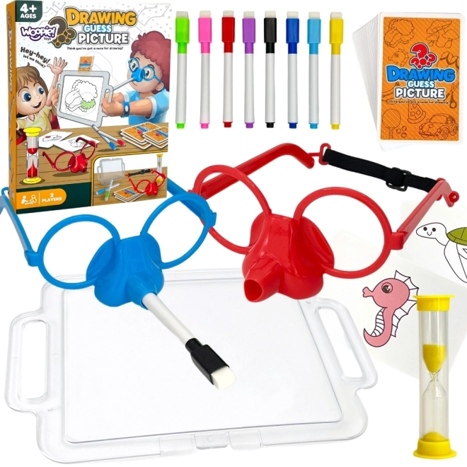 Woopie game Draw and Guess the Picture - drawing with nose