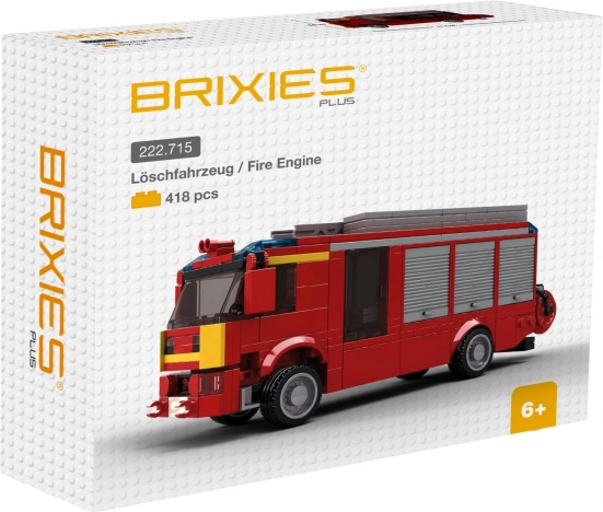 Brixies Plus Brandweerwagen bouwpakket