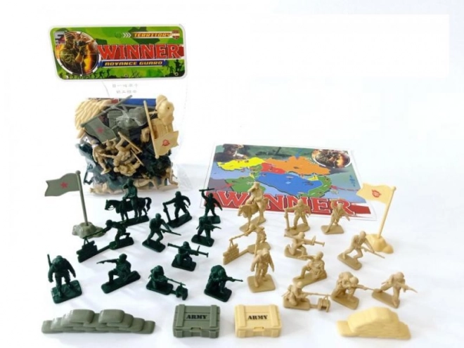 Military Playset with Soldiers