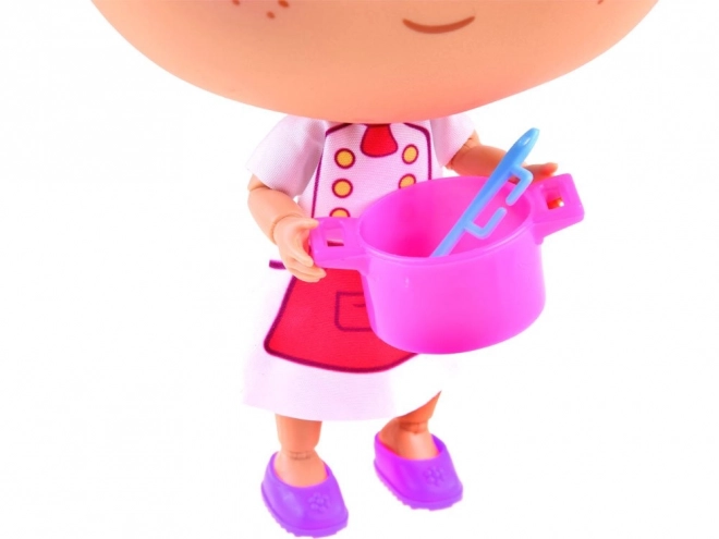 Chef Doll with Cooking Accessories – blue