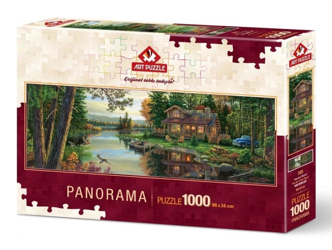 Art Puzzle Panoramic Cabin Retreat 1000 Piece Jigsaw