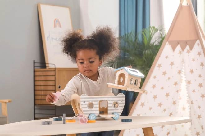 Wooden Noah's Ark Shape Sorter