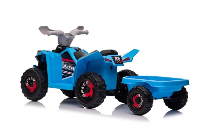 Elektromos Quad Kék Pótkocsival