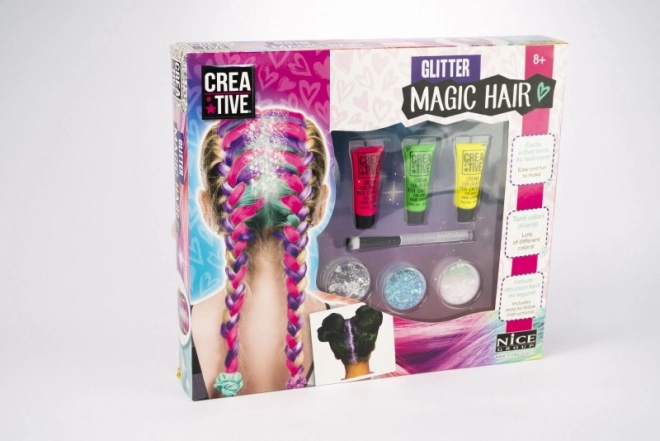 Hair Decoration Kit with Glitter