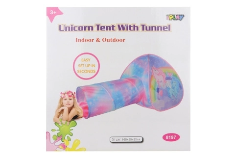 Unicorn Play Tent with Tunnel