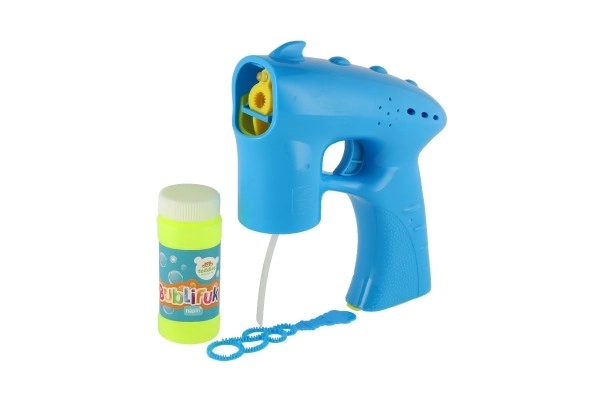 Blue Bubble Gun with Solution