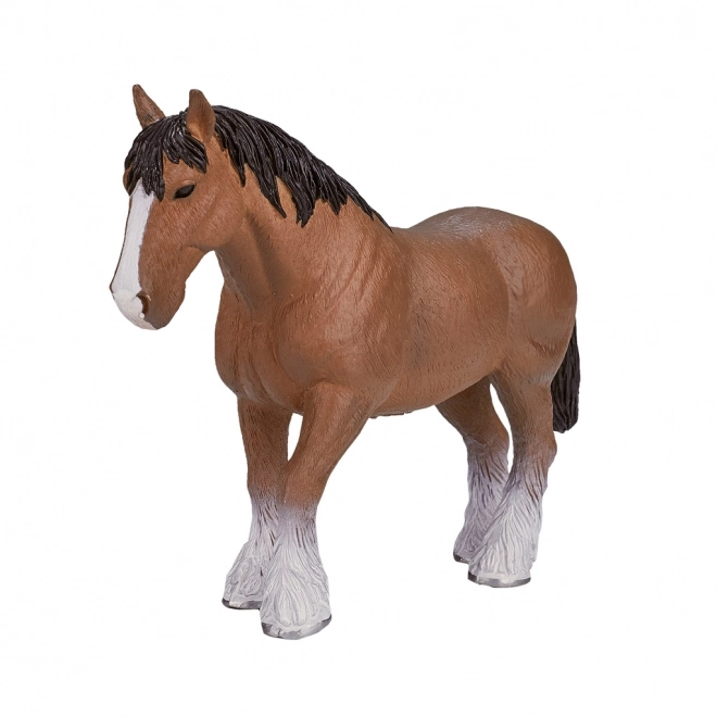 Realistic Light Brown Clydesdale Horse