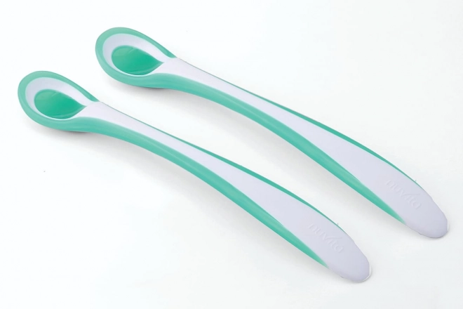 Set of 2 Heat-Sensitive Spoons, Green