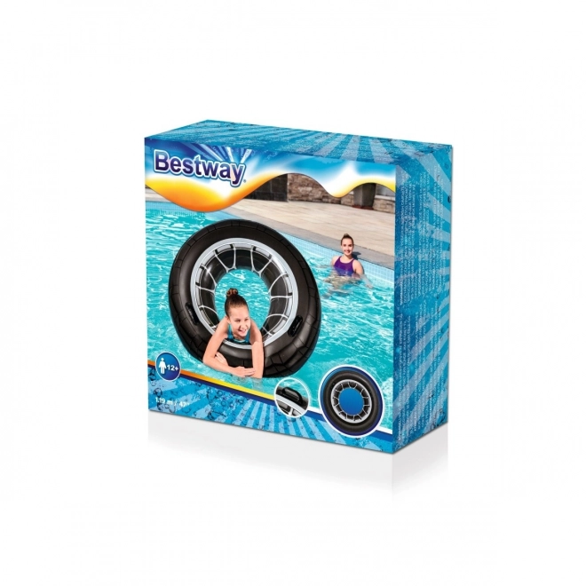 Large Inflatable Tire Swim Ring with Handles by Bestway