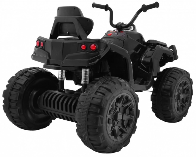 4-Wheeler ATV 2.4GHz on Battery for Kids Black + Remote Control + EVA Wheels + MP3 Radio + Slow Start