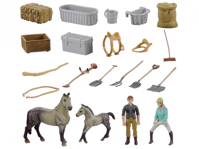 DIY Farm Set with Horses and Riders