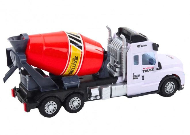 Remote Controlled Yellow Cement Mixer Truck with Lights and Sounds