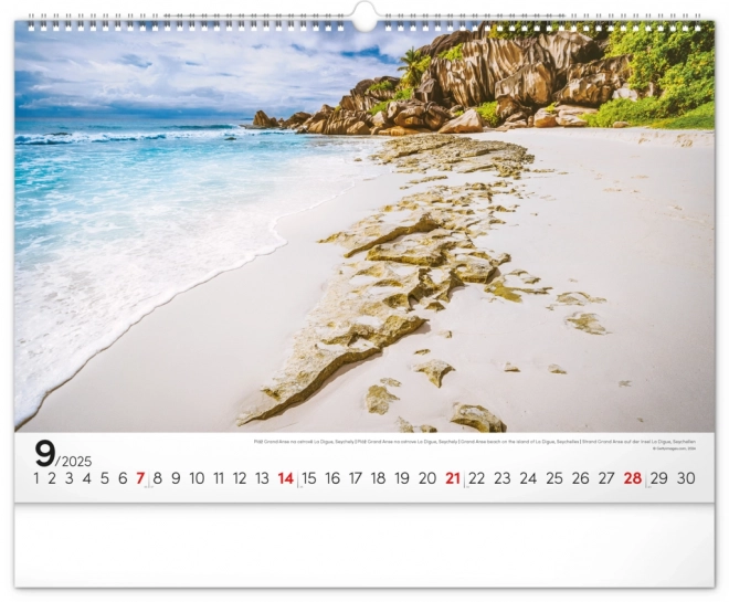 Notique Wall Calendar Sea 2025