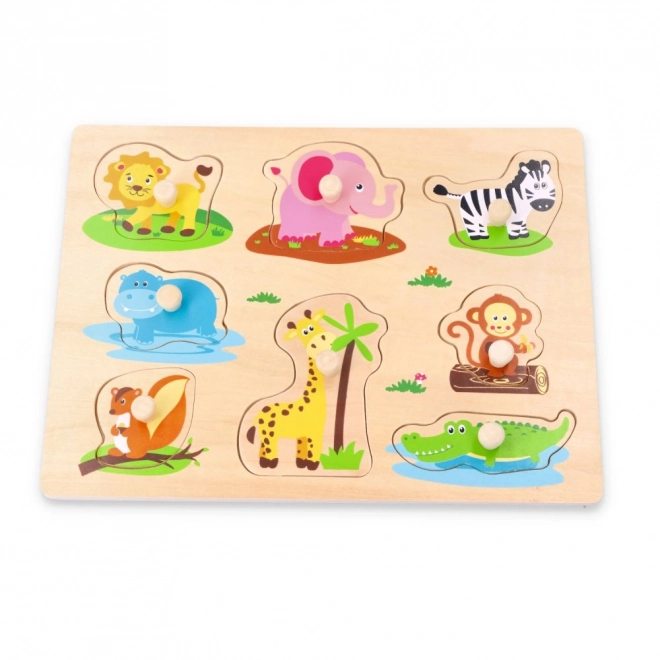 Jungle Friends Puzzle with Handles