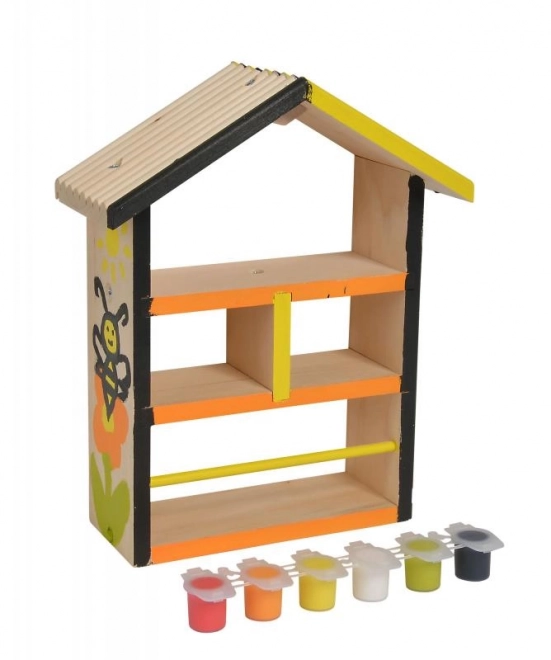 Wooden Insect House Coloring Kit