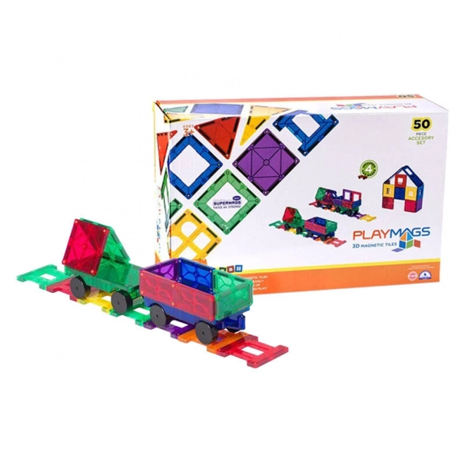 Magnetic Building Set 3D Train Playset