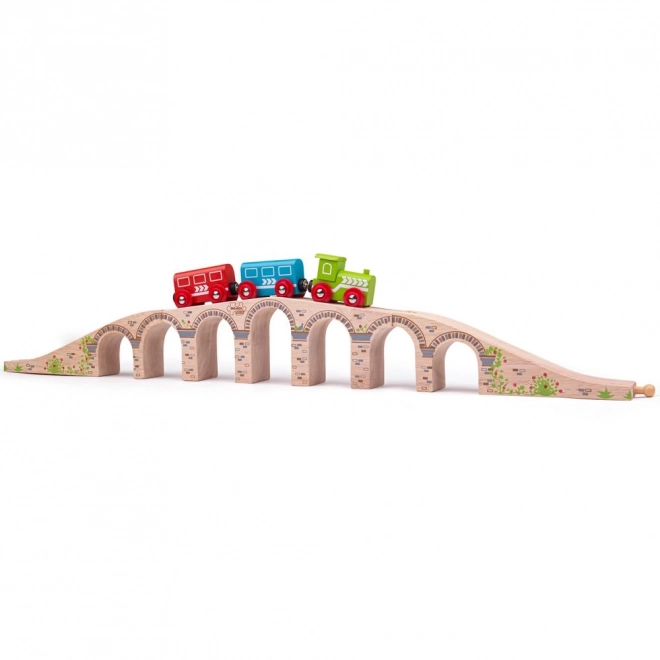 Bigjigs Rail Long Wooden Bridge