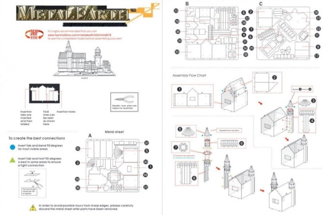 Metal Earth 3D Puzzle Neuschwanstein Castle