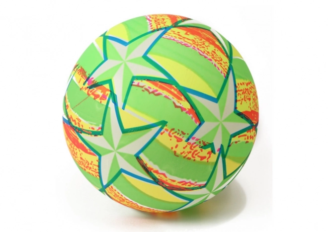 Bright Star Pattern Green Rubber Ball